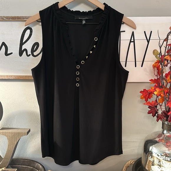 White House Black Market Sleeveless Blouse 🖤⭐️🖤 - Picture 6 of 6